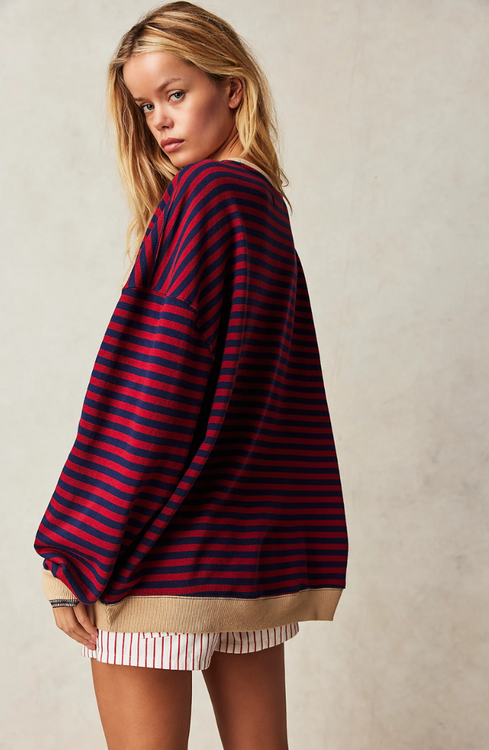 MASHA™ | Maglione oversize a righe