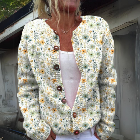 TALLIA™ | Cardigan Con Stampa Floreale