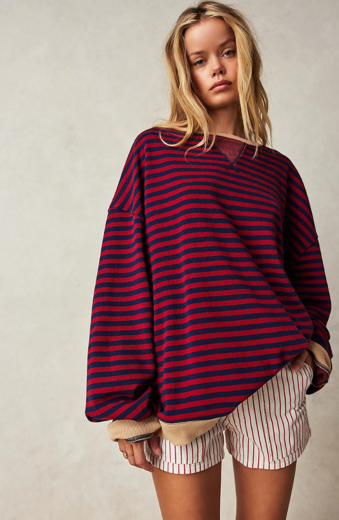 MASHA™ | Maglione oversize a righe