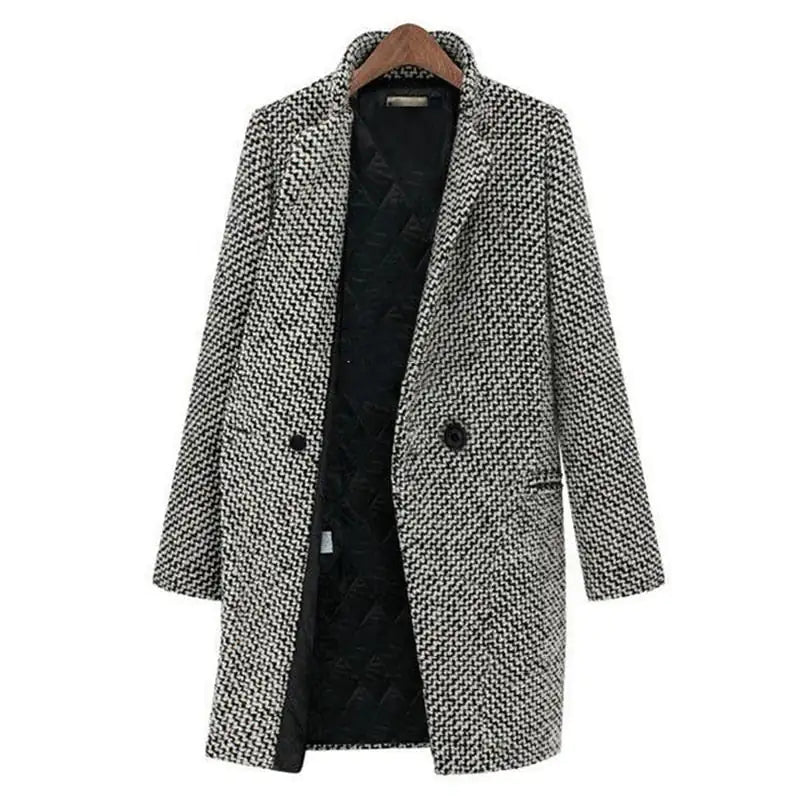 IRINA™ | Cappotto autunnale bianco & nero